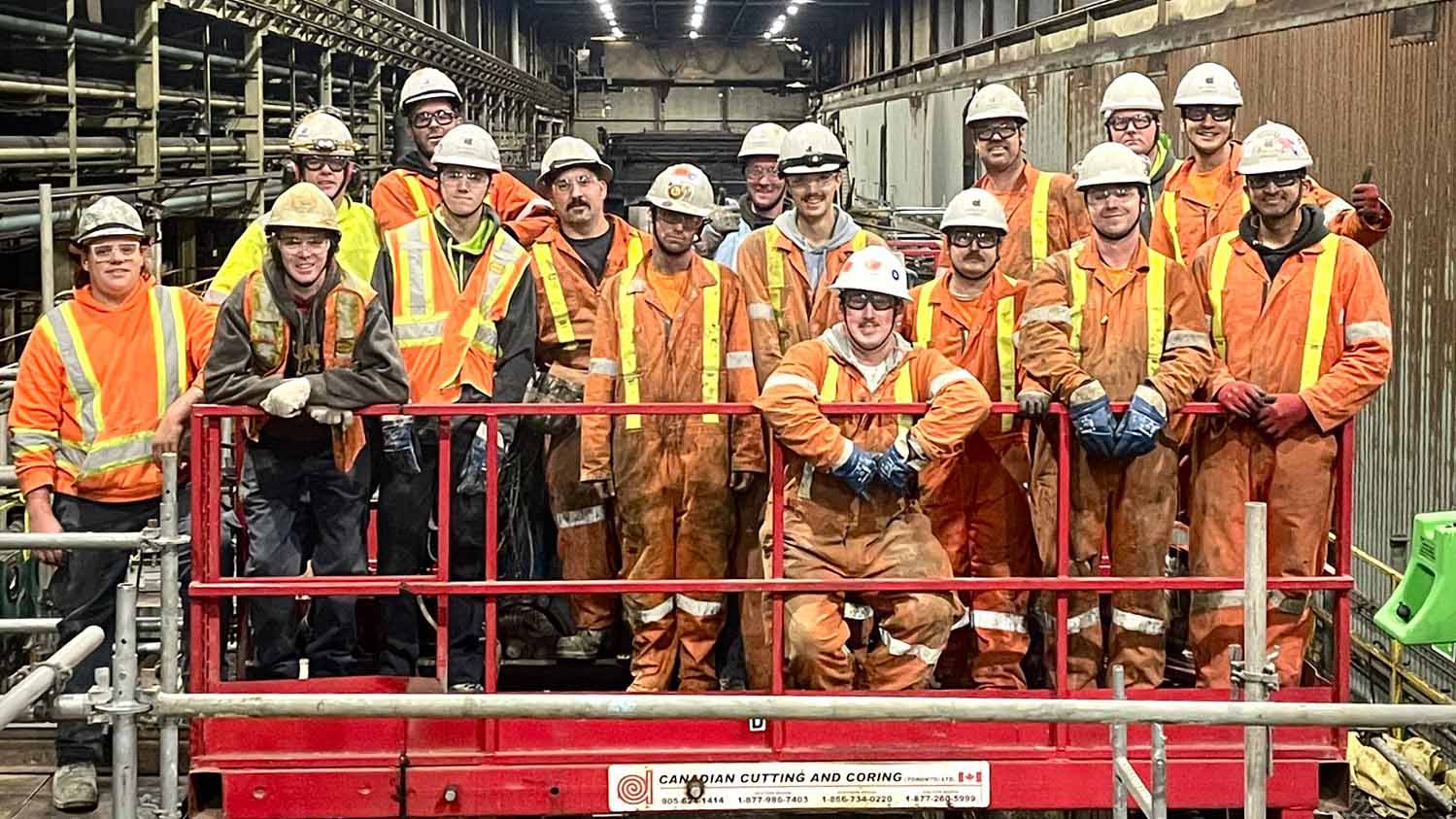 Crew on site, today